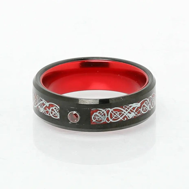 Tungsten Jarl's Ring \"Blood of Valhalla Tungsten Jarl's Ring \"Blood of Valhalla