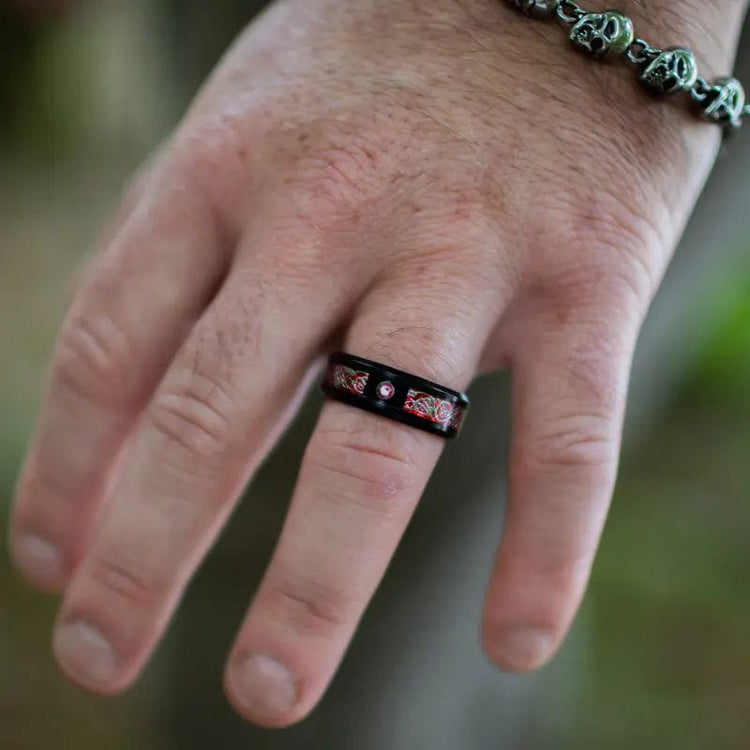 Tungsten Jarl's Ring \"Blood of Valhalla Tungsten Jarl's Ring \"Blood of Valhalla