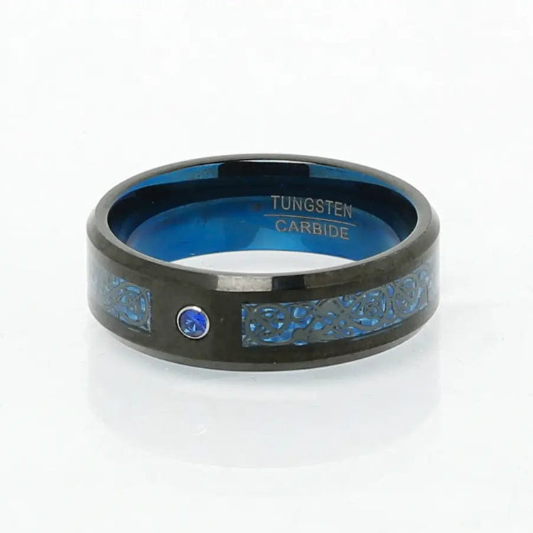 Jarl's ring 'valhalla azure' in tungsten Jarl's ring 'valhalla azure' in tungsten