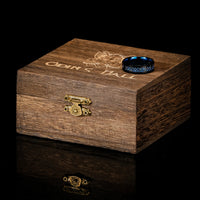 Jarl's ring 'valhalla azure' in tungsten Jarl's ring 'valhalla azure' in tungsten