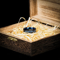 Jarl's ring 'valhalla azure' in tungsten Jarl's ring 'valhalla azure' in tungsten