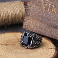 Viking ring \"Ring of the Four Fires of the Dragon Viking ring \"Ring of the Four Fires of the Dragon