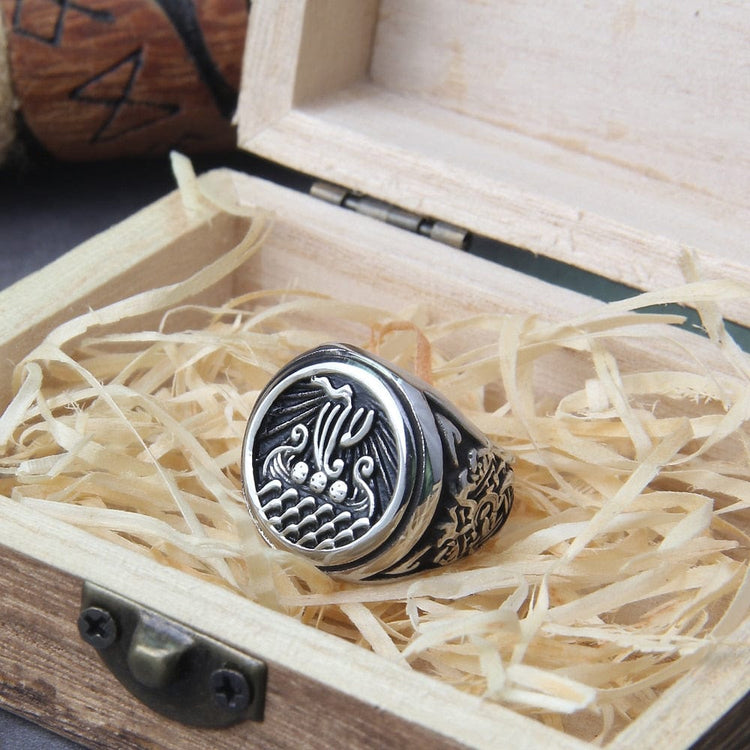 Viking Ring \"Ring of Jormungandr: The Eternal Drakkar\". Viking Ring \"Ring of Jormungandr: The Eternal Drakkar\".