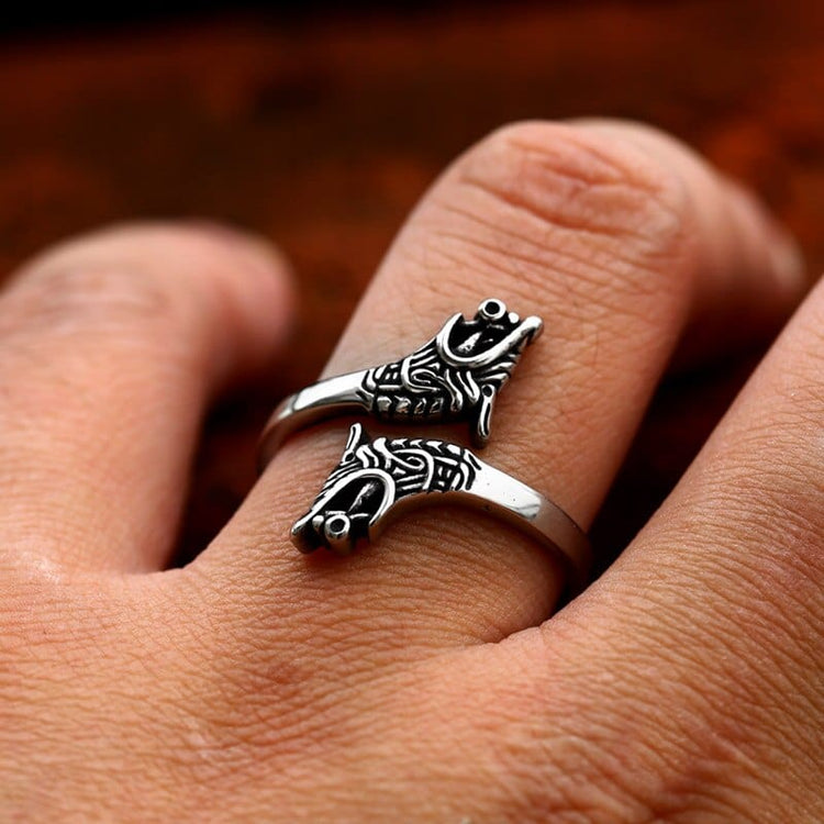 Viking Ring \"Brotherhood of the Wolf Ring Viking Ring \"Brotherhood of the Wolf Ring