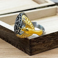 Viking ring - Vegvisir Guardian Ravens Viking ring - Vegvisir Guardian Ravens