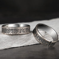 925 Sterling Silver Viking Ring - Alliance of the Eternal Runes 925 Sterling Silver Viking Ring - Alliance of the Eternal Runes