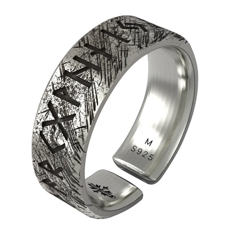 925 Sterling Silver Viking Ring - Alliance of the Eternal Runes 925 Sterling Silver Viking Ring - Alliance of the Eternal Runes