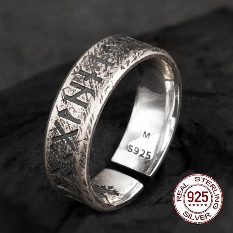 925 Sterling Silver Viking Ring - Alliance of the Eternal Runes 925 Sterling Silver Viking Ring - Alliance of the Eternal Runes