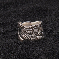 925 Sterling Silver Viking Ring - The Full Moon Duel 925 Sterling Silver Viking Ring - The Full Moon Duel