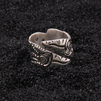 925 Sterling Silver Viking Ring - The Full Moon Duel 925 Sterling Silver Viking Ring - The Full Moon Duel