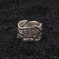 925 Sterling Silver Viking Ring - The Full Moon Duel 925 Sterling Silver Viking Ring - The Full Moon Duel