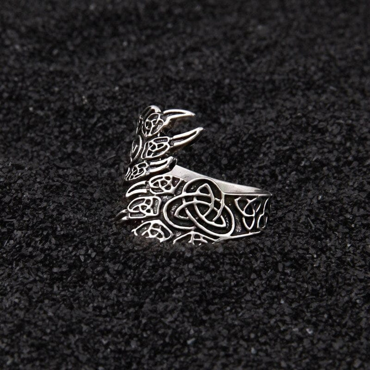 925 Sterling Silver Viking Ring - Les Pattes de l'Ours 925 Sterling Silver Viking Ring - Les Pattes de l'Ours