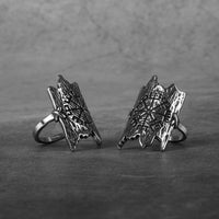 Viking ring l'écorse engraved with Vegvisir Viking ring l'écorse engraved with Vegvisir