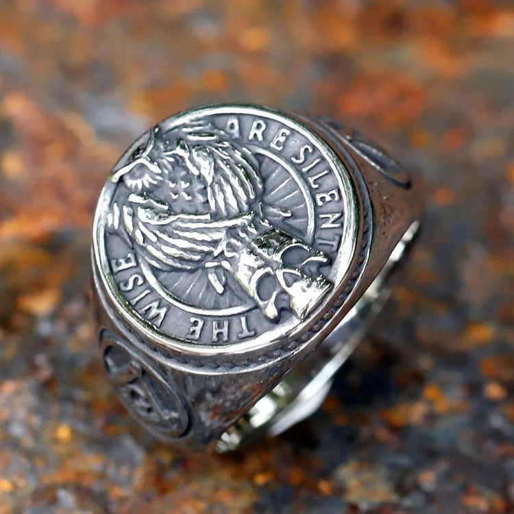 Viking ring \"On triomphe toujours\" (We always triumph) Viking ring \"On triomphe toujours\" (We always triumph)