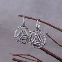 Valknut stainless steel earrings Valknut stainless steel earrings