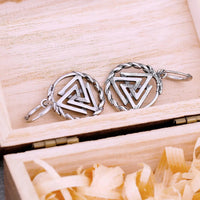 Valknut stainless steel earrings Valknut stainless steel earrings