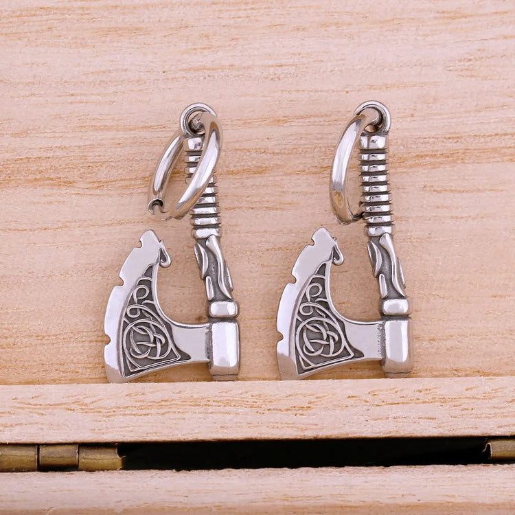 Ragnar axe earrings Ragnar axe earrings