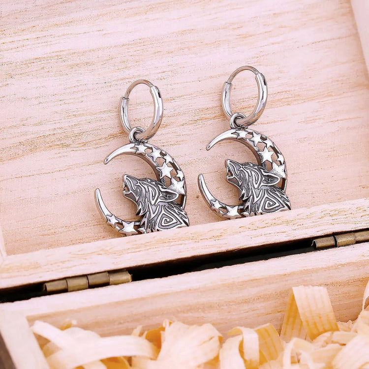 Howling Fenrir\" earrings Howling Fenrir\" earrings