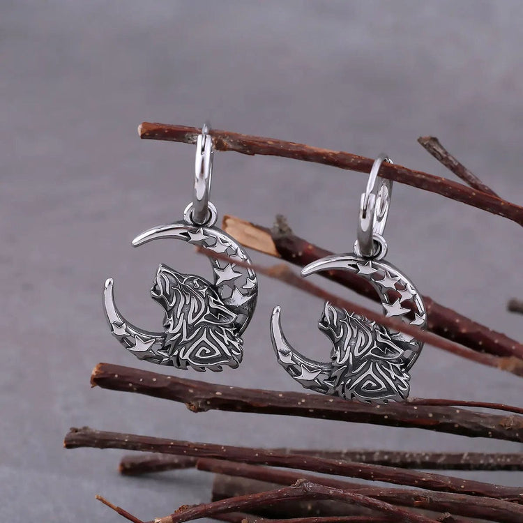 Howling Fenrir\" earrings Howling Fenrir\" earrings