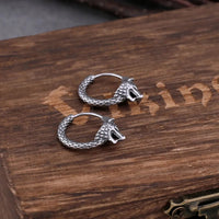 Fenrir wolf earrings in stainless steel Fenrir wolf earrings in stainless steel