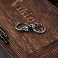 Fenrir wolf earrings in stainless steel Fenrir wolf earrings in stainless steel