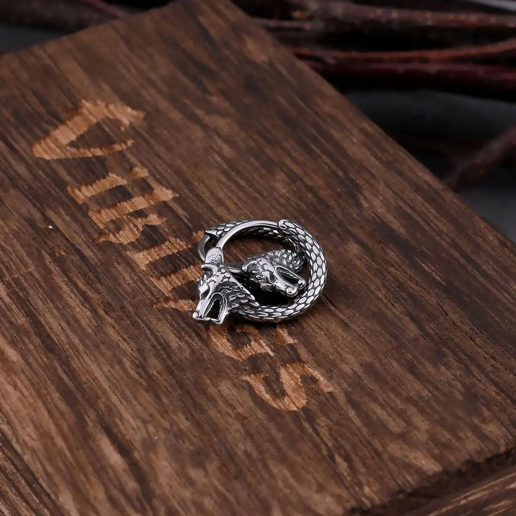 Fenrir wolf earrings in stainless steel Fenrir wolf earrings in stainless steel