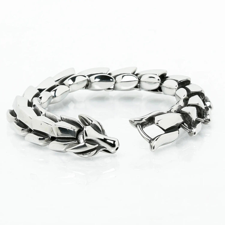 Snake bracelet \"Wrath of Jörmungand\" - Silver Snake bracelet \"Wrath of Jörmungand\" - Silver