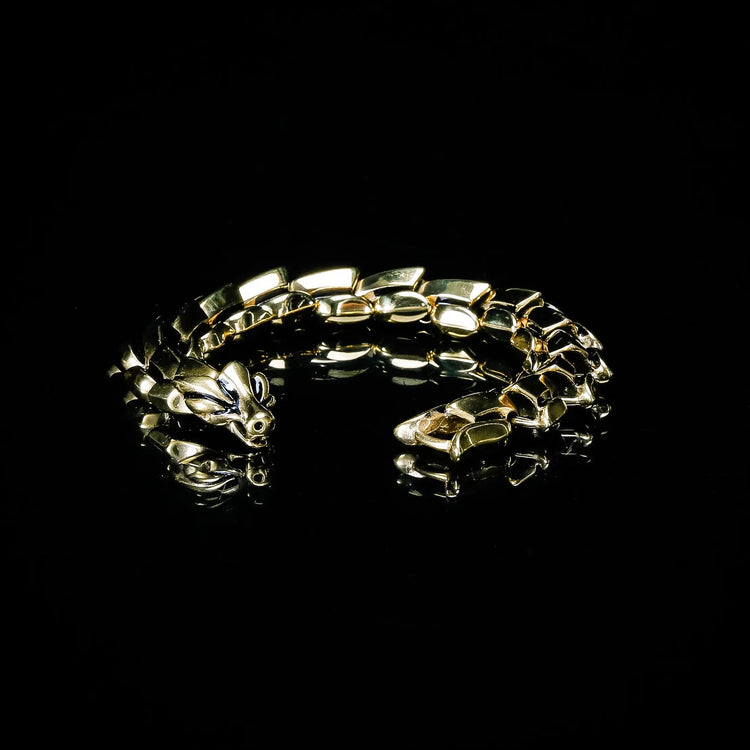 Snake bracelet \"Wrath of Jörmungand\" - Gold Snake bracelet \"Wrath of Jörmungand\" - Gold