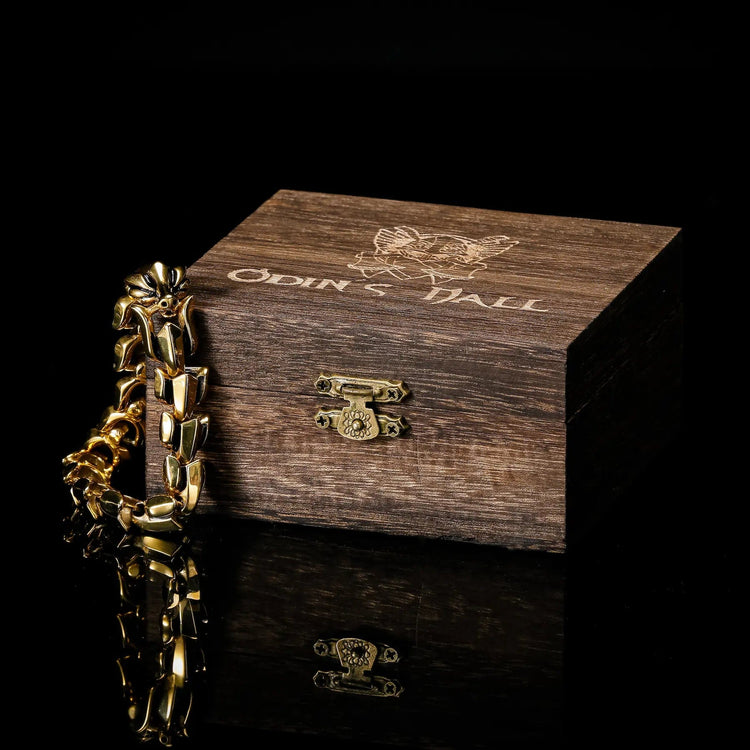 Snake bracelet \"Wrath of Jörmungand\" - Gold Snake bracelet \"Wrath of Jörmungand\" - Gold