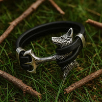 Wolf Leather Bracelet Wolf Leather Bracelet