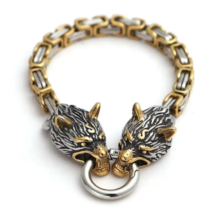 Giant Golden Wolf Bracelet - Fenrir Giant Golden Wolf Bracelet - Fenrir
