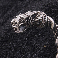 925 Sterling Silver Viking Bracelet - Le Regard des Loups 925 Sterling Silver Viking Bracelet - Le Regard des Loups