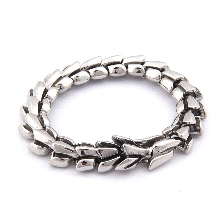 Viking Bracelet in 925 Sterling Silver - Le Splendide Ouroboros Viking Bracelet in 925 Sterling Silver - Le Splendide Ouroboros