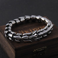Viking Bracelet in 925 Sterling Silver - Le Splendide Ouroboros Viking Bracelet in 925 Sterling Silver - Le Splendide Ouroboros