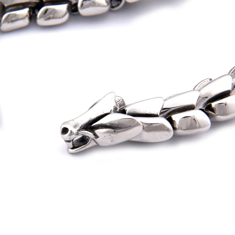 Viking Bracelet in 925 Sterling Silver - Le Splendide Ouroboros Viking Bracelet in 925 Sterling Silver - Le Splendide Ouroboros