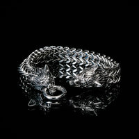 Viking Bracelet Fenrir Head - Stainless Steel Viking Bracelet Fenrir Head - Stainless Steel