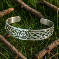 Viking Valknut Adjustable Stainless Steel Bracelet Viking Valknut Adjustable Stainless Steel Bracelet