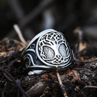 \"The root of the nine worlds\" viking signet ring \"The root of the nine worlds\" viking signet ring