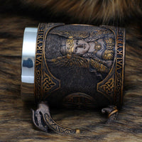 Viking mug \"Tankard des Ailes de la Valkyrie Viking mug \"Tankard des Ailes de la Valkyrie
