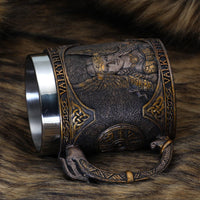 Viking mug \"Tankard des Ailes de la Valkyrie Viking mug \"Tankard des Ailes de la Valkyrie