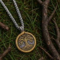Necklace sacred tree of Yggdrasil with Jörmungand Necklace sacred tree of Yggdrasil with Jörmungand