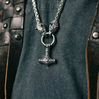 Mjolnir Necklace - Wolf Protection Mjolnir Necklace - Wolf Protection