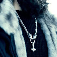 Mjolnir Necklace - Wolf Protection Mjolnir Necklace - Wolf Protection
