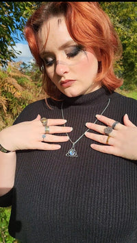 Triquetra \"Talisman of Femininity\" necklace with moonstone Triquetra \"Talisman of Femininity\" necklace with moonstone