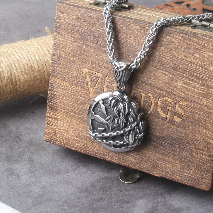 Viking Necklace \"Fenrir's Fur Shield Necklace Viking Necklace \"Fenrir's Fur Shield Necklace