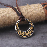Viking Necklace \"Kiss of the Moon: Celtic Knot Pendant Viking Necklace \"Kiss of the Moon: Celtic Knot Pendant
