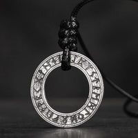 925 Sterling Silver Viking Necklace - Runic Circle 925 Sterling Silver Viking Necklace - Runic Circle