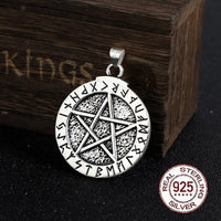 Pendant in 925 Sterling Silver - The Runic Star Pendant in 925 Sterling Silver - The Runic Star