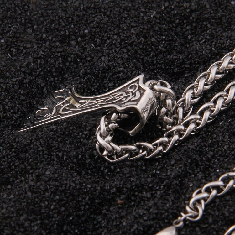 925 Sterling Silver Viking Necklace - The Battle Axe 925 Sterling Silver Viking Necklace - The Battle Axe