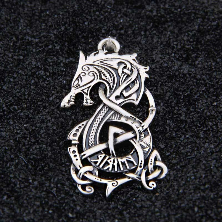 Pendant in 925 Sterling Silver - La Rage de Fenrir Pendant in 925 Sterling Silver - La Rage de Fenrir